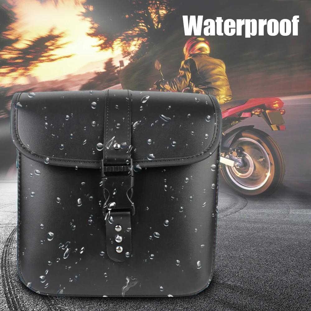 Sacs de selle de moto rétro, pochette mallette de rangement, valise de réservoir de bagages latéraux