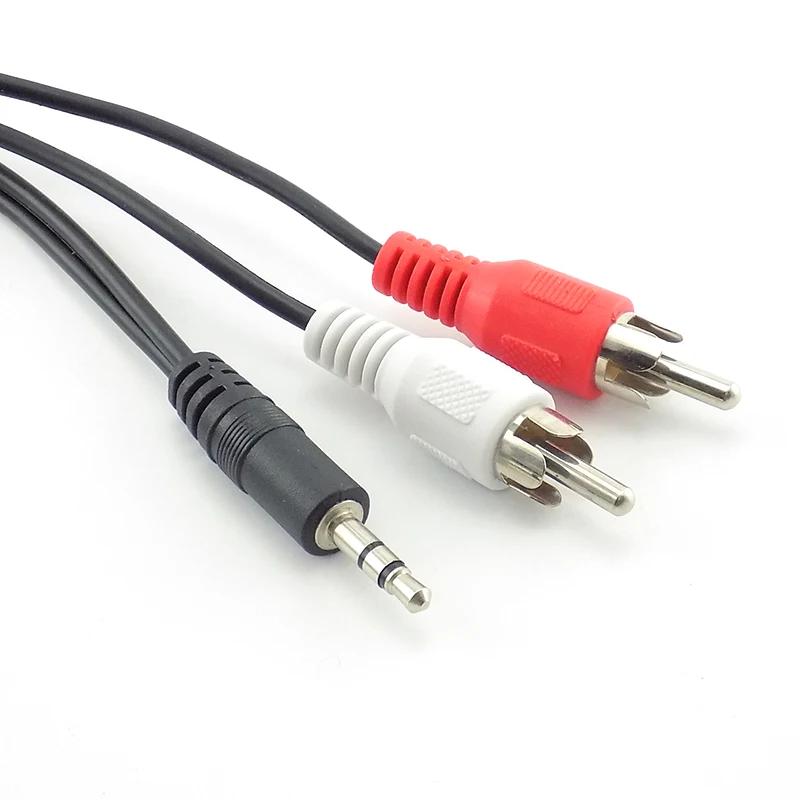 1 pièces 3 4 pôles 3.5mm mâle femelle prise Jack à 2RCA 3 RCA mâle femelle adaptateur 3RCA Audio vid