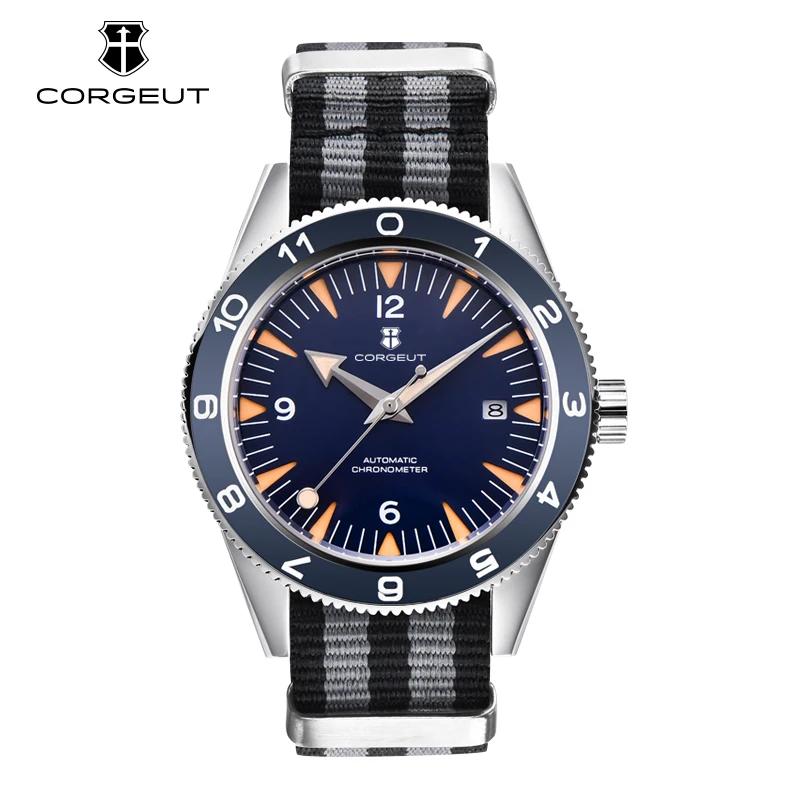 Montre japonaise lumineuse automatique pour hommes, verre saphir 41MM, étanche à 100m, bracelet en N