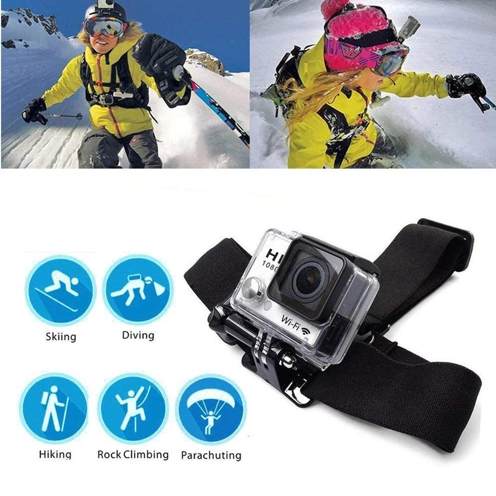 Ceinture de sangle de tête pour GoPro HD Hero11 10 9 8 7 6 5 4 3 SJ4000 SJ5000, accessoires de camér