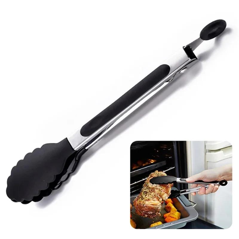 Pince à citrouille en Silicone de 9 Pouces, en Acier Inoxydable, de Qualité Alimentaire, pour Barbec