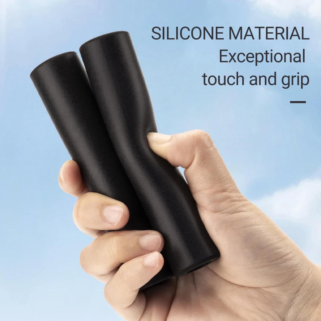 MANA Poignées en silicone pour vélo MTB, épaisses, légères, confortables, avec absorption des chocs,