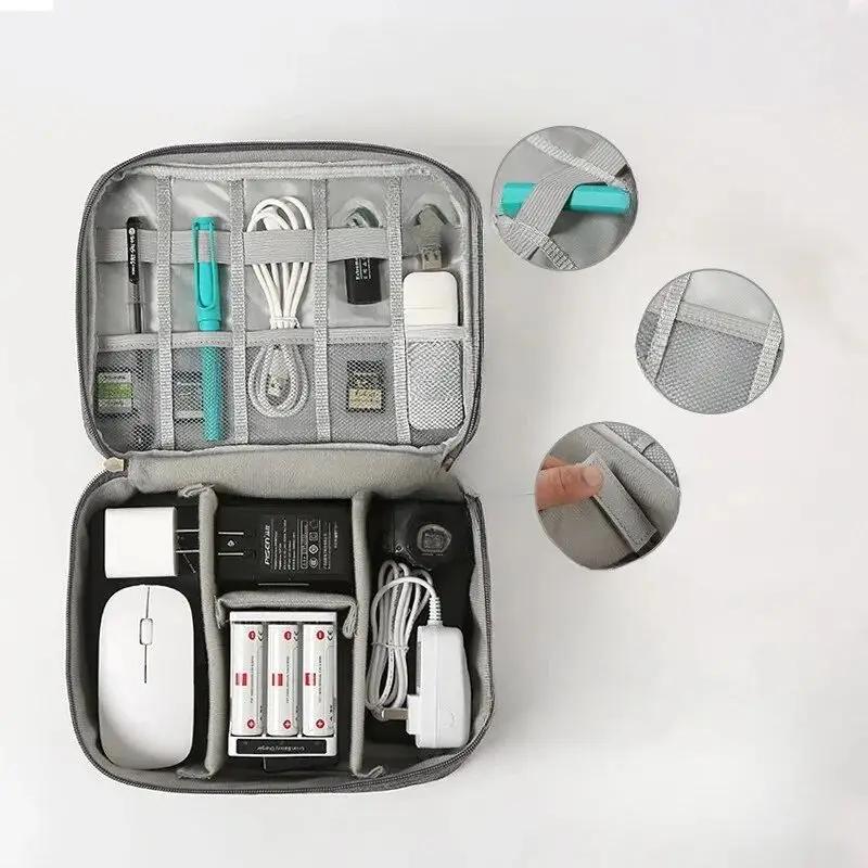 Sac de rangement de câbles, organisateur électronique numérique étanche, sac de rangement de prise d