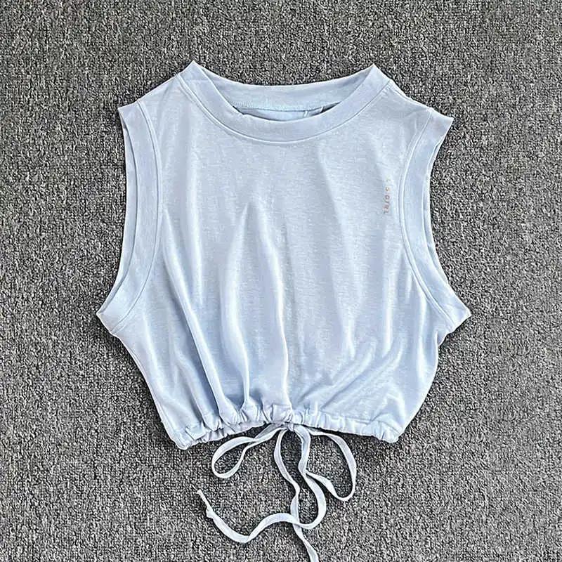 Vêtements de yoga d'été pour femmes, gilet de sport respirant, ample et haut de gamme, combinaison d
