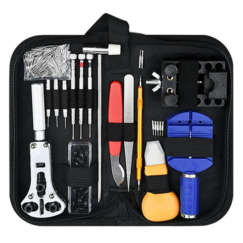 Kit d'outils de réparation de montres, 147 pièces, pour démontage, Installation, entretien, sangles 