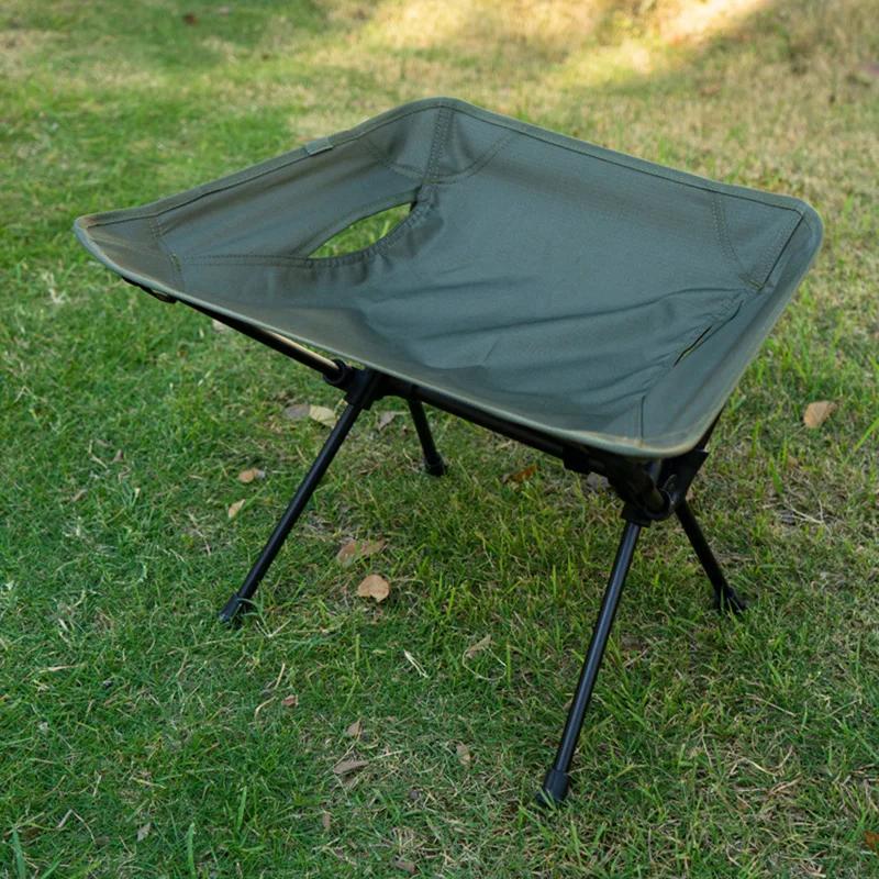 Chaise pliante en alliage d'aluminium pour camping en plein air, tabouret portable ultra léger, tabo
