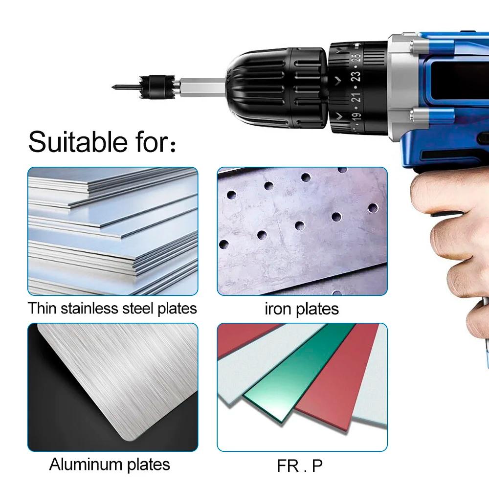 Foret dissolvant de soudure par points, pointe en carbure Double face, séparateur en acier inoxydabl