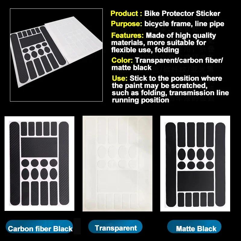 Autocollant de Protection de chaîne de vélo, autocollant de cadre de vélo de route de montagne, prot