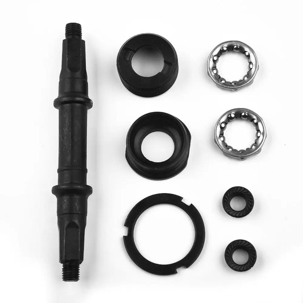 Jeu d'essieux de support de pédalier de vélo, pour coque BB de 68mm, trou carré en acier multi-taill