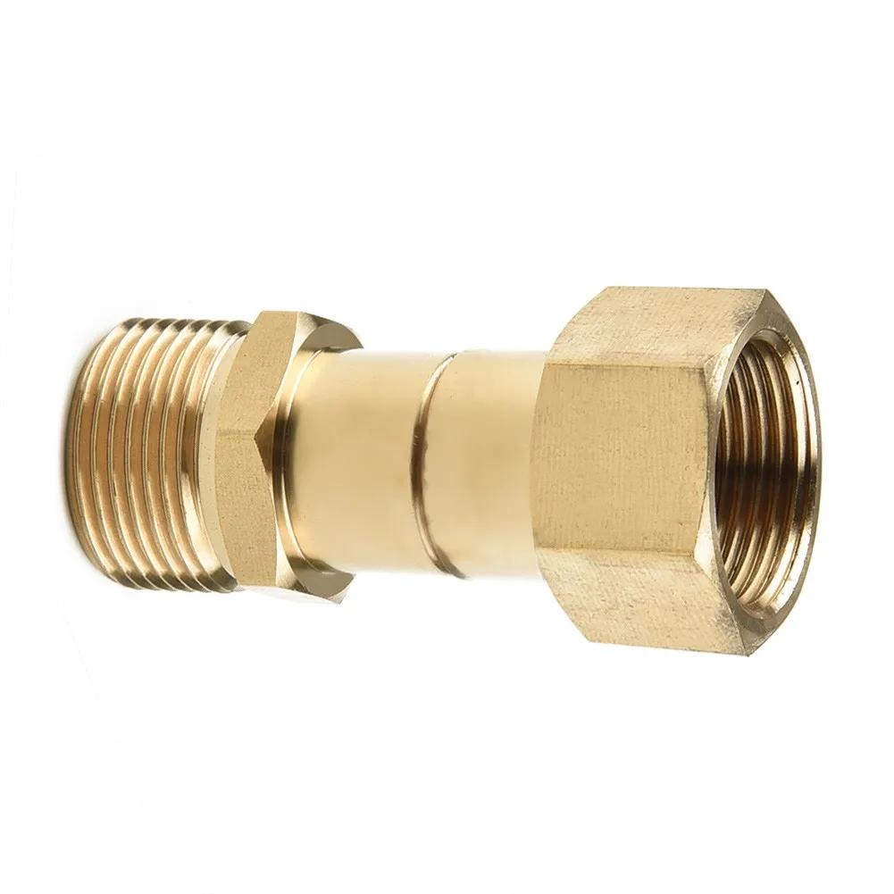 1x rondelle haute pression en laiton raccord à Joint pivotant M22 14mm filetage Rotation tuyau netto