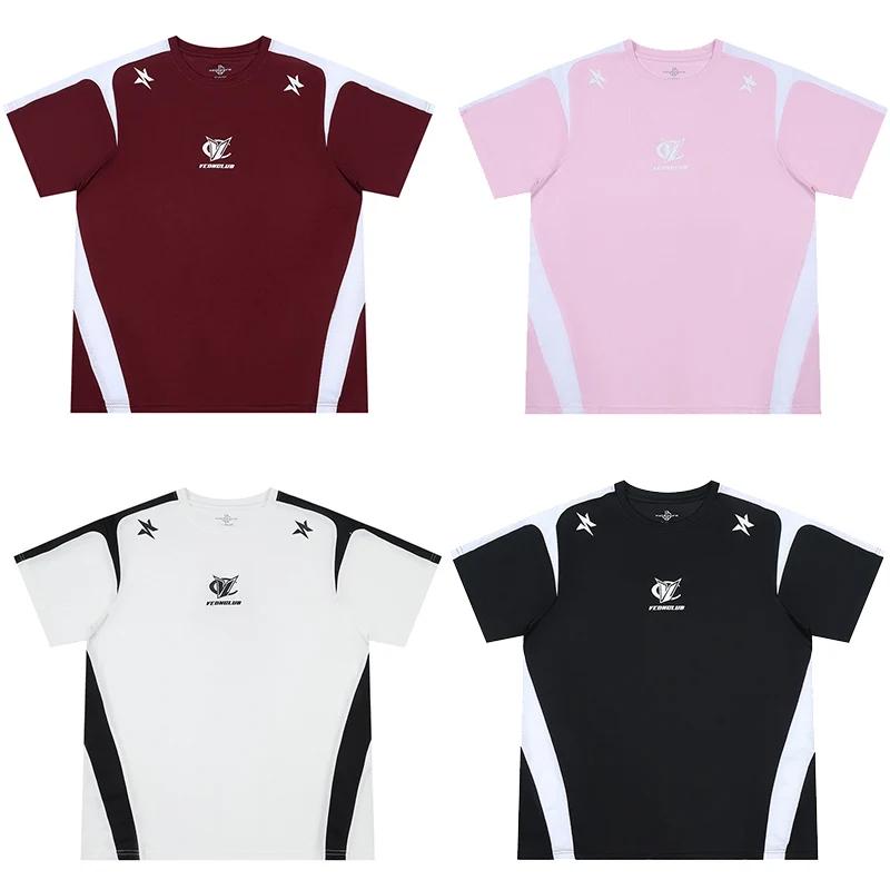 Veidoorn-T-Shirt de sport surdimensionné pour homme, maillot athlétique respirant en polyester à séc