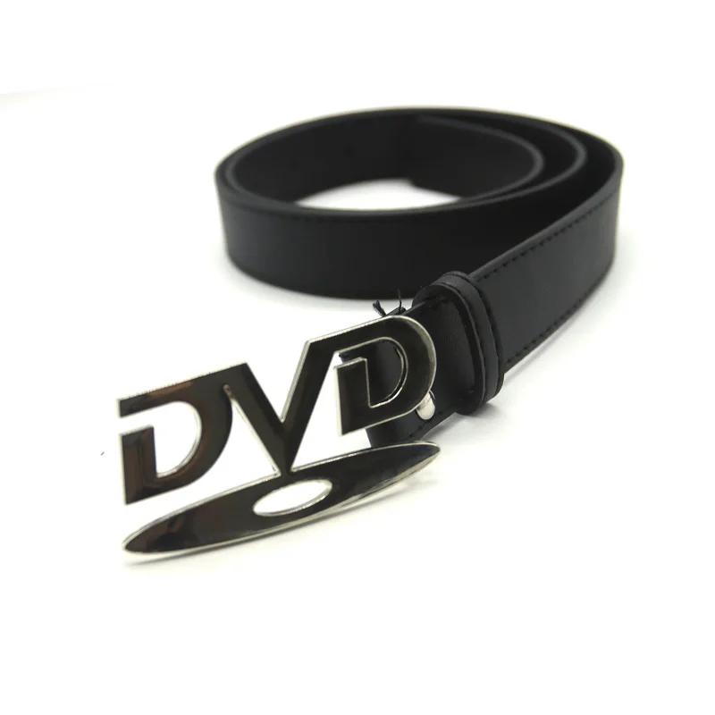 Ceinture à boucle DVD unisexe, Design nostalgique, décoration pour hommes et femmes, associée à une 