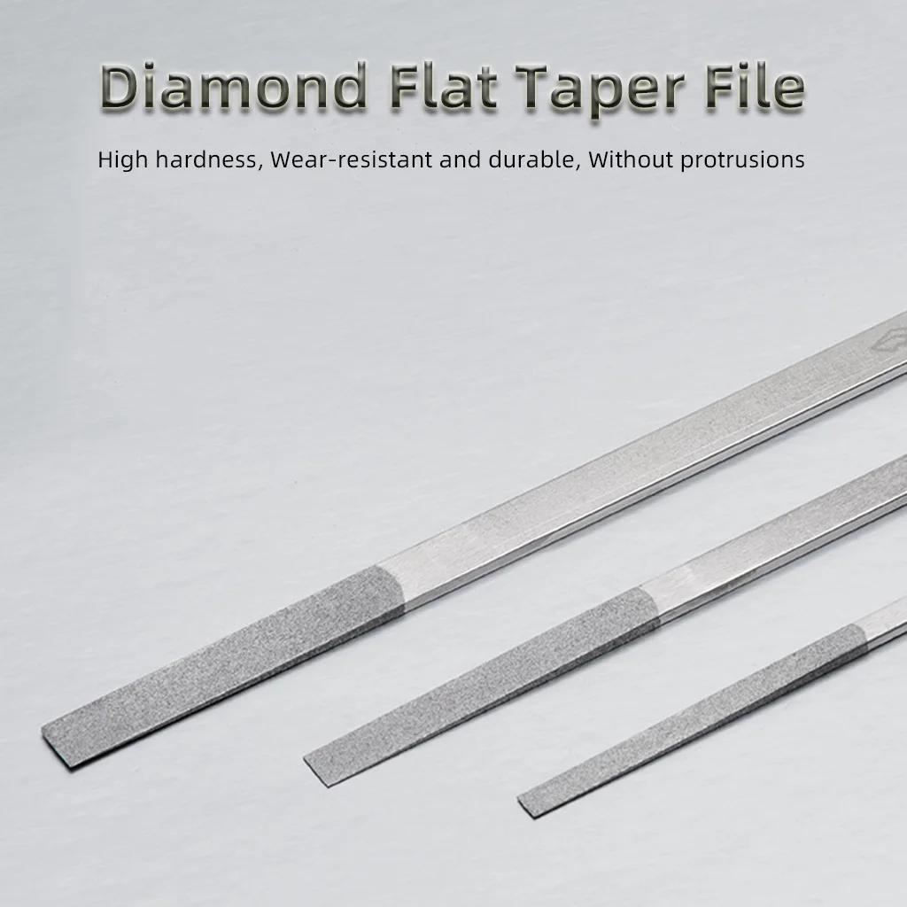 Lime diamantée en forme de cône plat pour le meulage, moule de coupe, outils à main de bricolage, CF