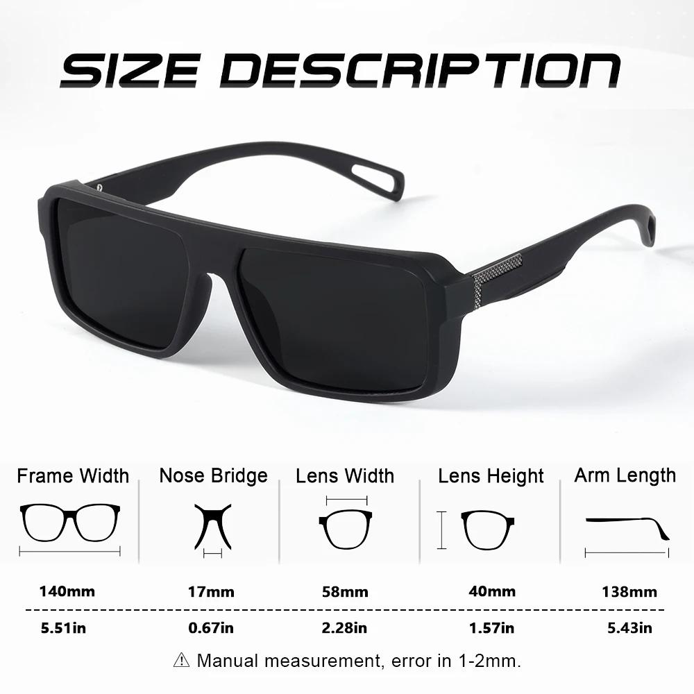 CRIXALIS classique carré lunettes de soleil polarisées pour hommes femmes mode sport lunettes de sol