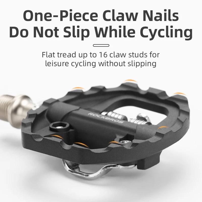 ROCKBROS pédale de verrouillage de vélo 2 en 1 serrure antidérapante pédale en Nylon pédales de vélo