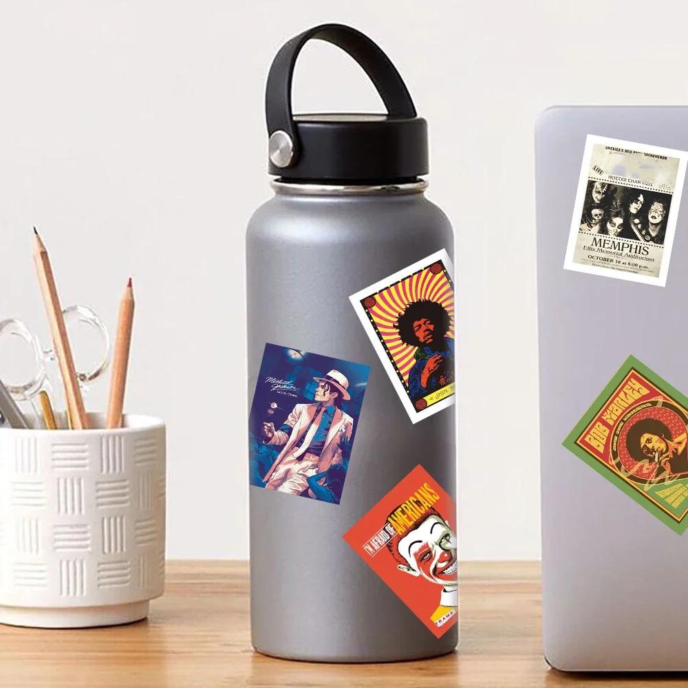 10/25/50pcs classique Rock musique affiche Graffiti autocollants pour Fans guitare décoration bricol
