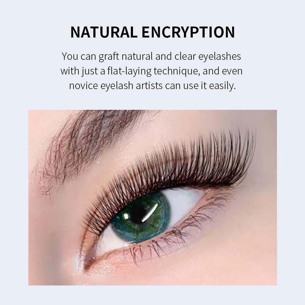 GLAMLASH U forme YY faux cils 8-15mm mélange C D Curl Double pointes Extension de cils cils individu