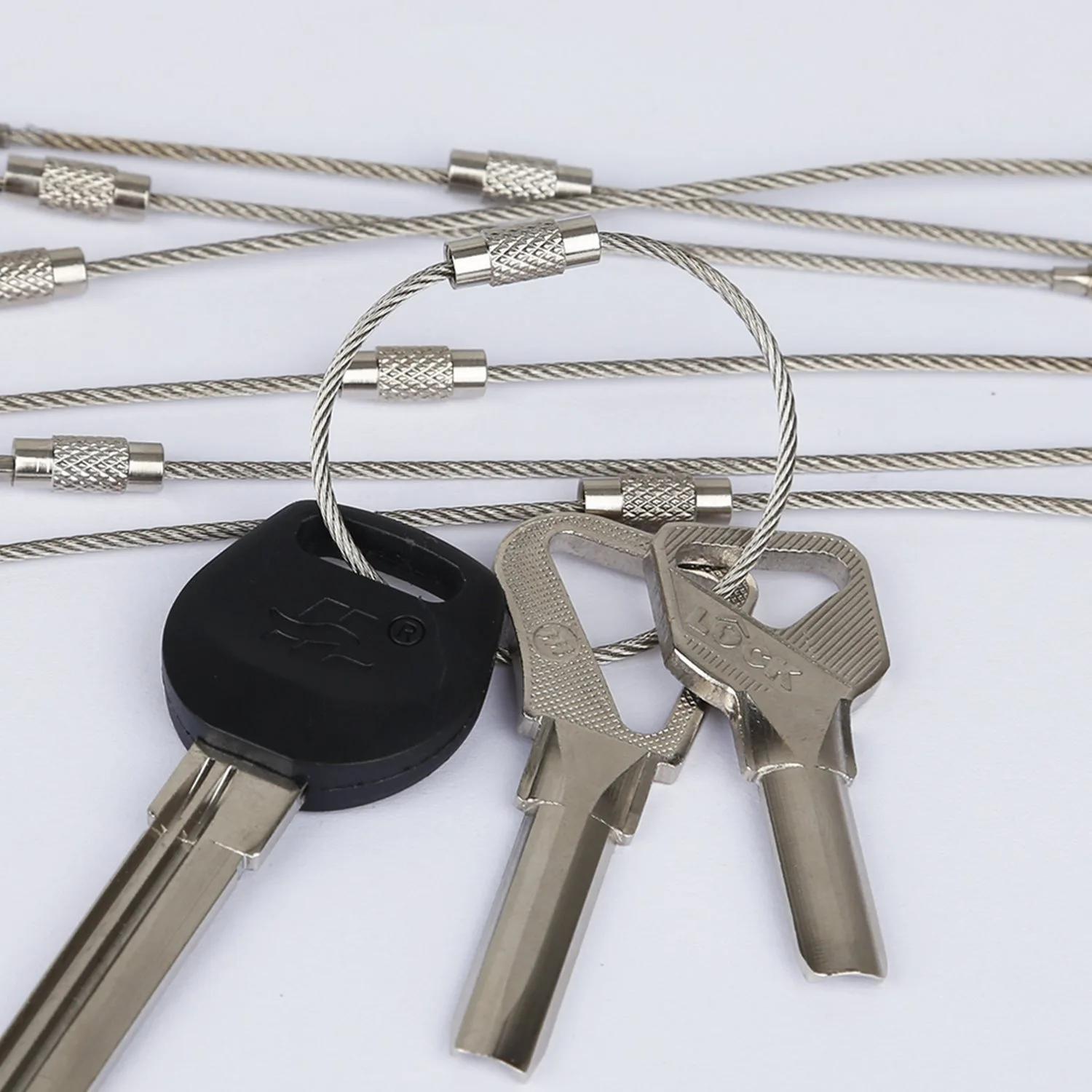 10 pièces 15CM outils de plein air EDC outils de Camping équipement Multi porte-clés Kit 304 porte-c