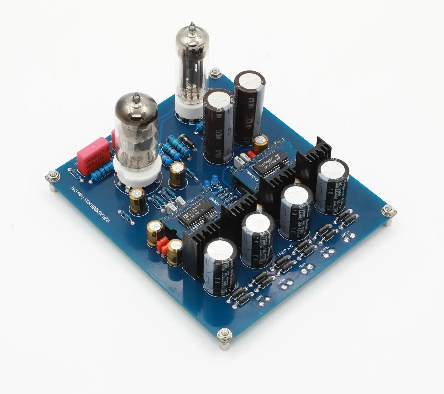 Carte DAC à tube NOS R2R Architecture AD1865 avec tubes 6N11 + 6Z4