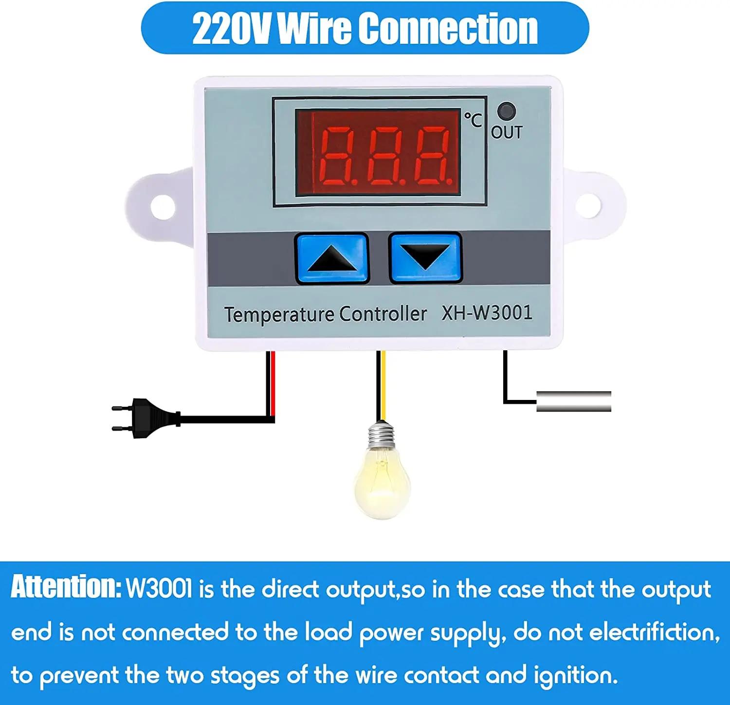 XH-W3001/W3002 affichage numérique LED micro-ordinateur thermomètre température chaude et froide the