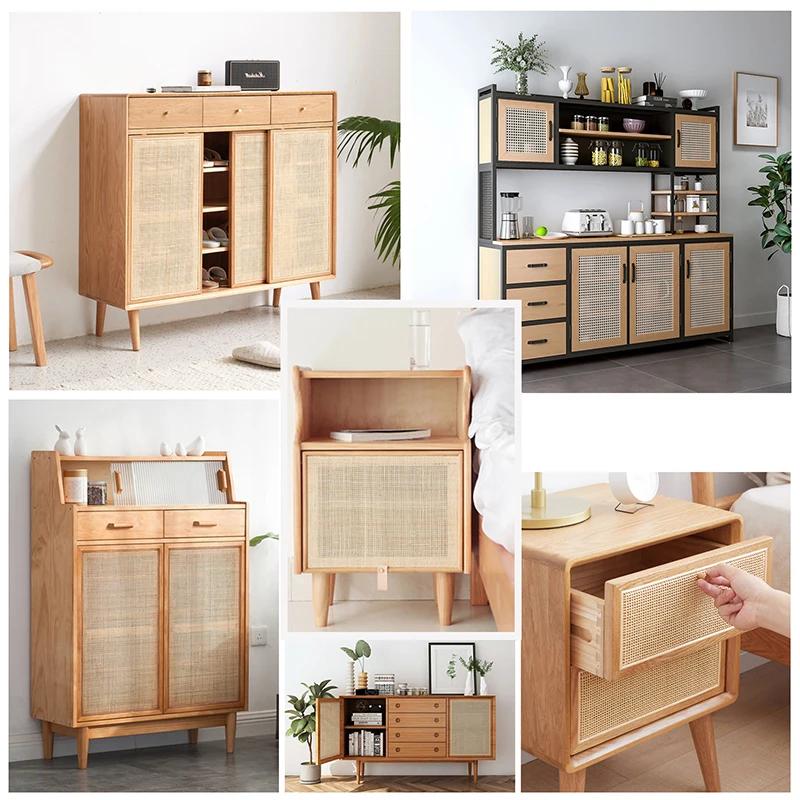 Rouleau de sangle de canne indonésienne en rotin naturel, matériaux pour la décoration de meubles, l