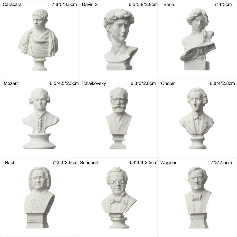 Mini figurine en plâtre pour la décoration intérieure, statue grecque Myenson, sculpture célèbre des
