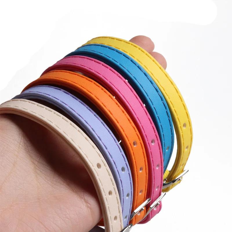 Collier de chat mignon couleur Macaron, collier de chat en sangle élastique, petit collier réglable 