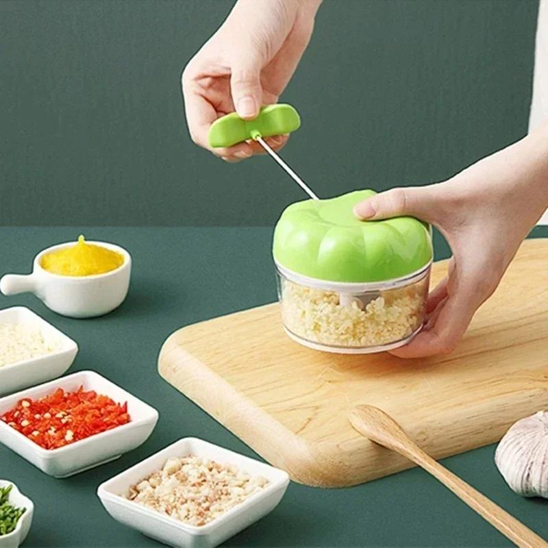 Presse-ail manuel, Mini hachoir à ail, multifonction, coupe-légumes, hachoir à viande, Gadgets de cu