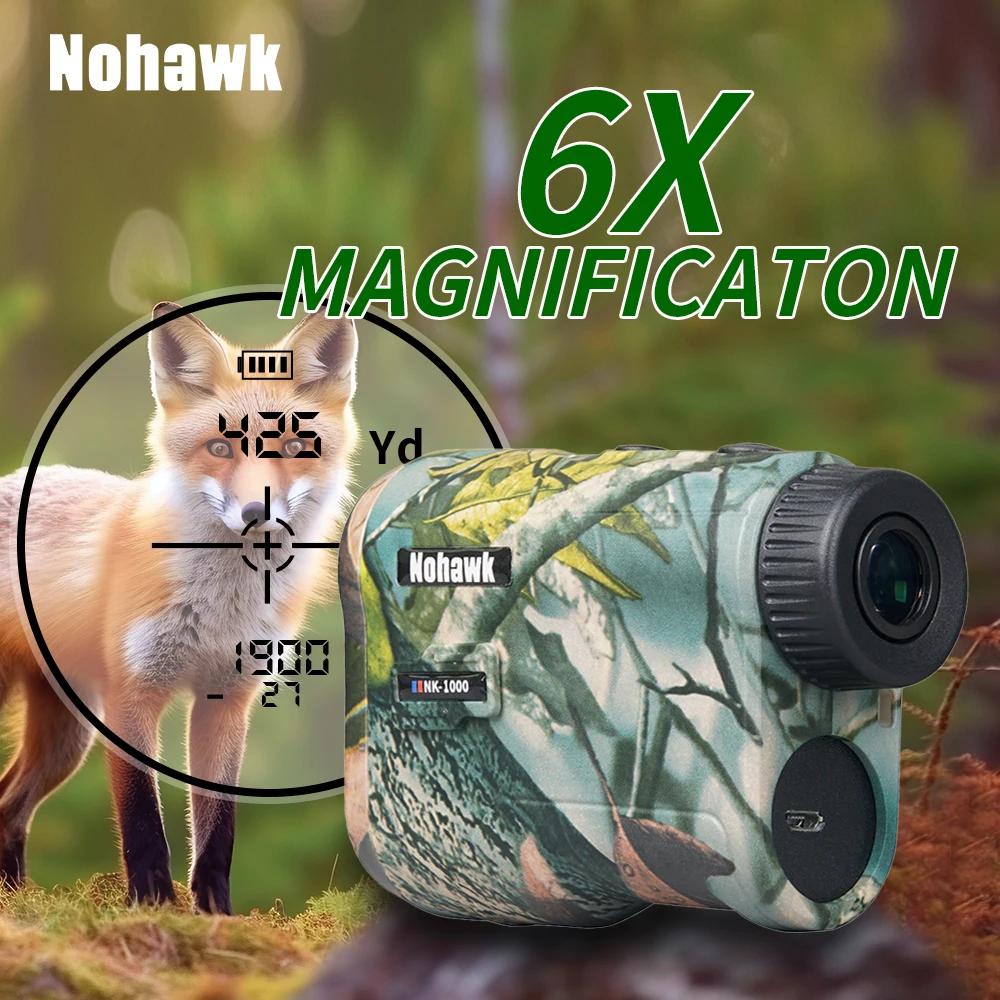 Nohawk – télémètre Laser de Golf, télescope multifonctionnel 600M 1000M, avec verrouillage du drapea