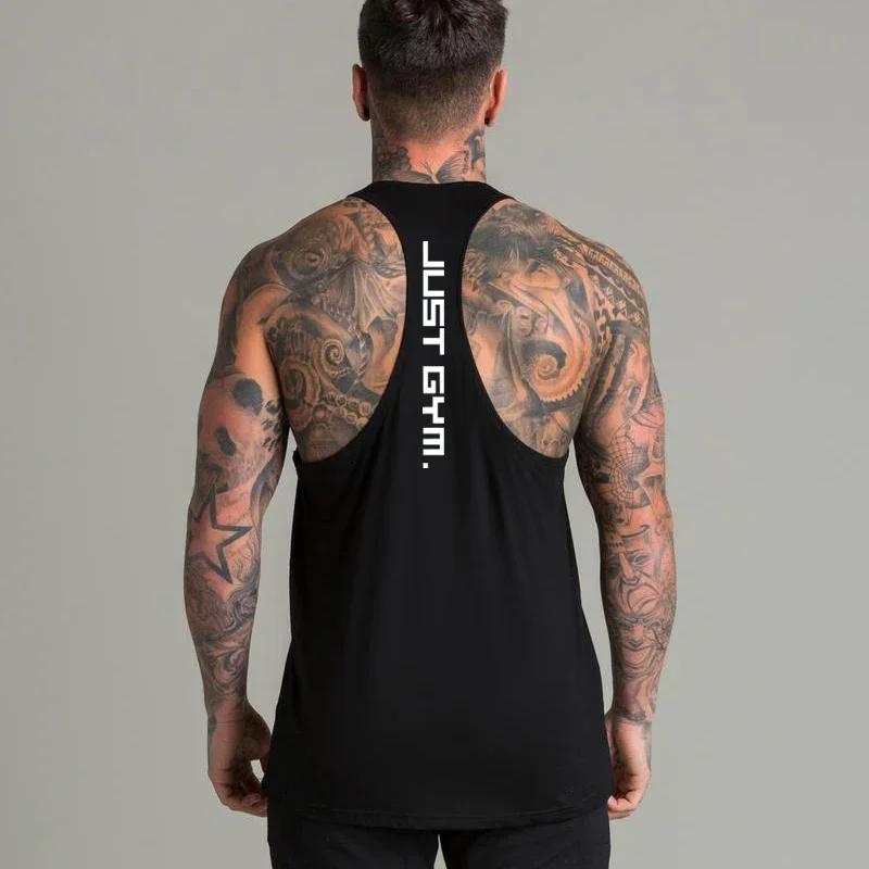 T-shirt de sport en coton pour homme, haut de musculation, respirant, rayé, levage, basket-ball, pré