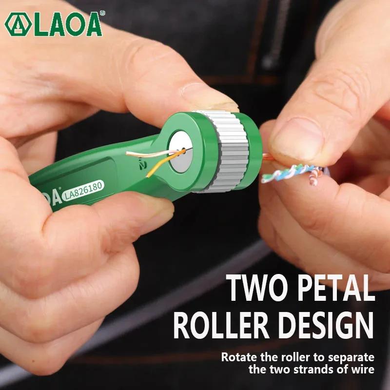 LAOA – outil de détorsion de câble réseau, lisseur de fil d'ingénieur de 0.8 à 1.8mm pour les outils