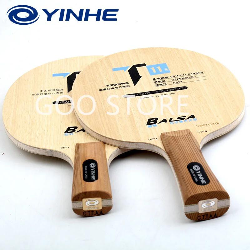 YINHE T11 / T11 + (Balsa léger carbone) lame de Tennis de Table YINHE T-11 T11S raquette galaxie ori