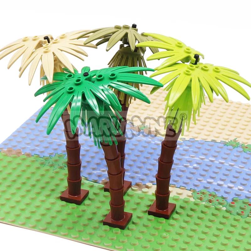 MARUMINE 4 pièces cocotier MOC ville plante blocs de construction briques jardin bonsaï forêt bricol