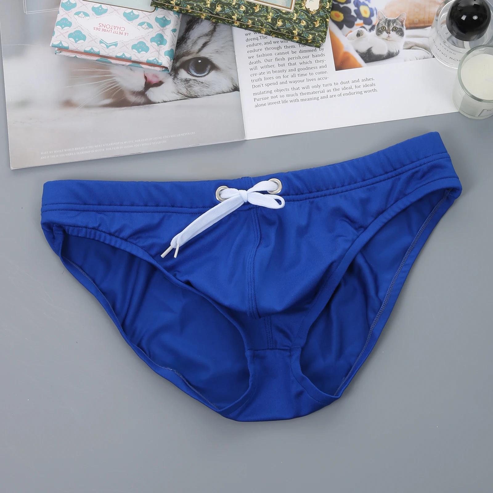 Slip Sexy pour hommes, maillot de bain, vêtements de plage, taille basse, sous-vêtements, maillot de