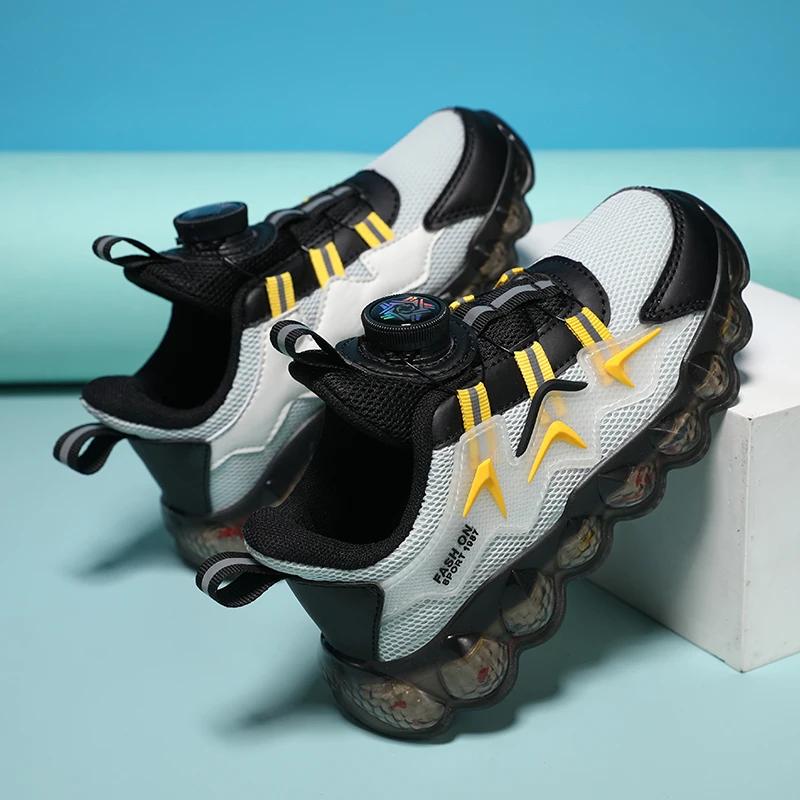 Chaussures de Sport pour enfants garçons mode course loisirs maille confortable en plein air enfants