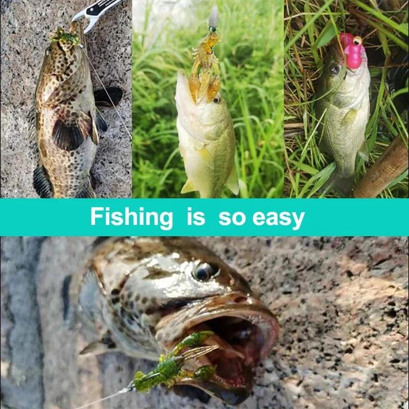 5/10 pièces leurres de poisson souples appâts de crevettes artificielles matériel de pêche homard éc