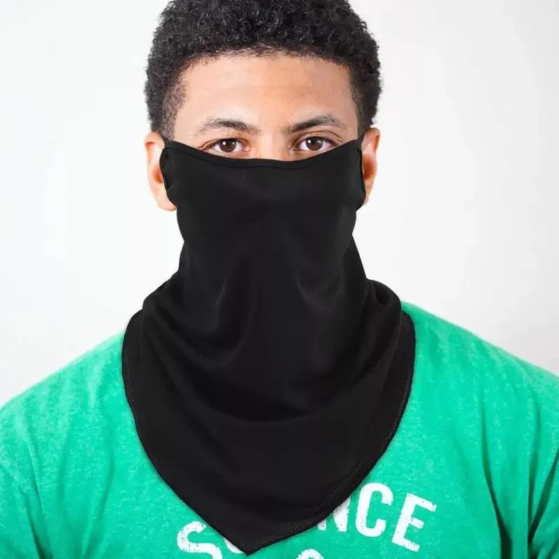 Écharpe respirante demi-masque d'été, couverture de guêtre de cou à séchage rapide, oreille suspendu