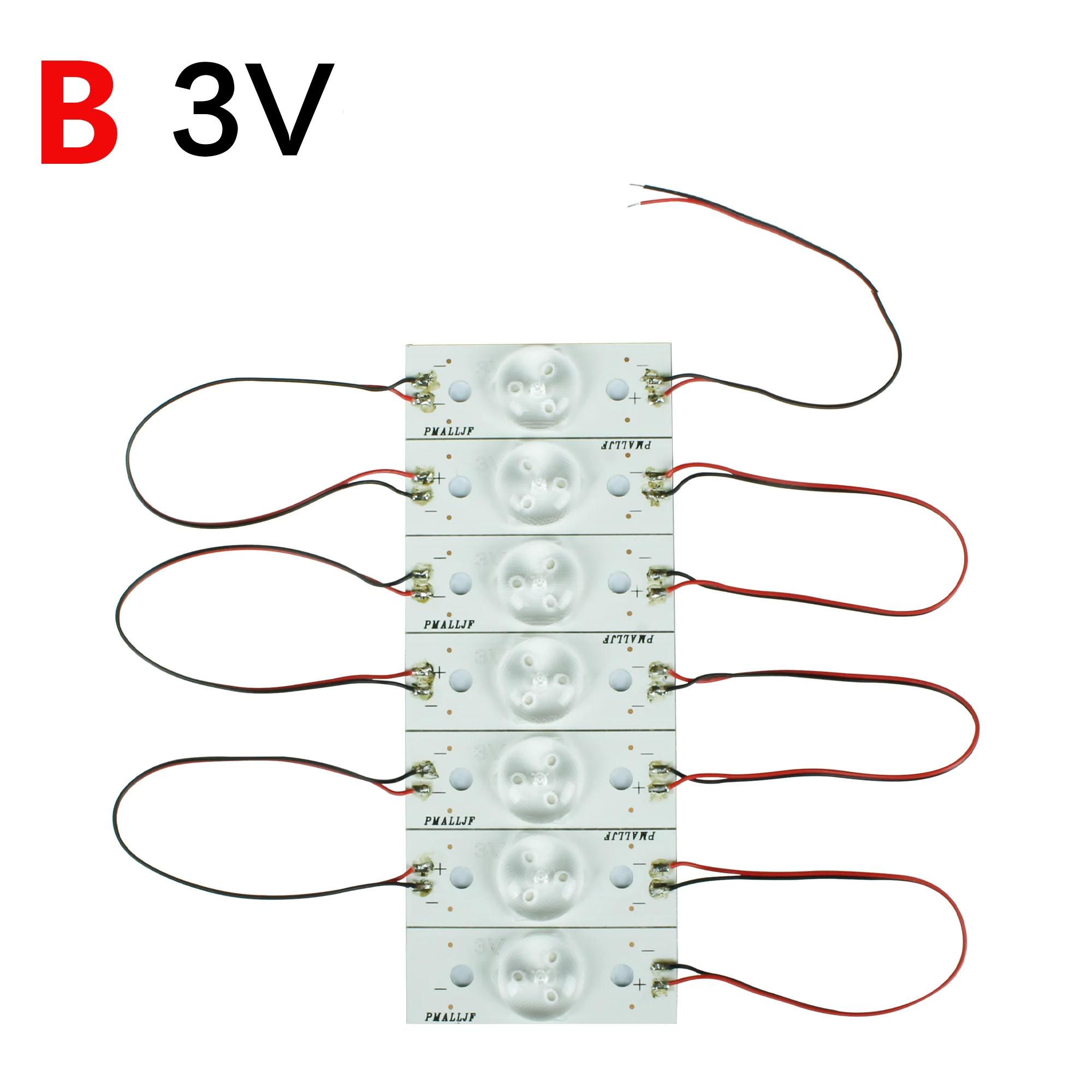 Perles de lampe SMD avec filtre de lentille optique, réparation TV LED, LCD TV, 20-175 pouces, 3V, 6