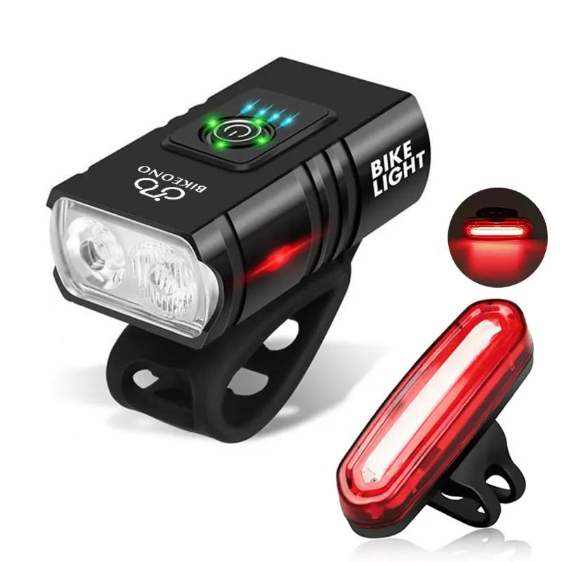 Feu de vélo T6 LED avant USB Rechargeable vtt lampe de vélo de montagne 1000LM phare de vélo lampe d