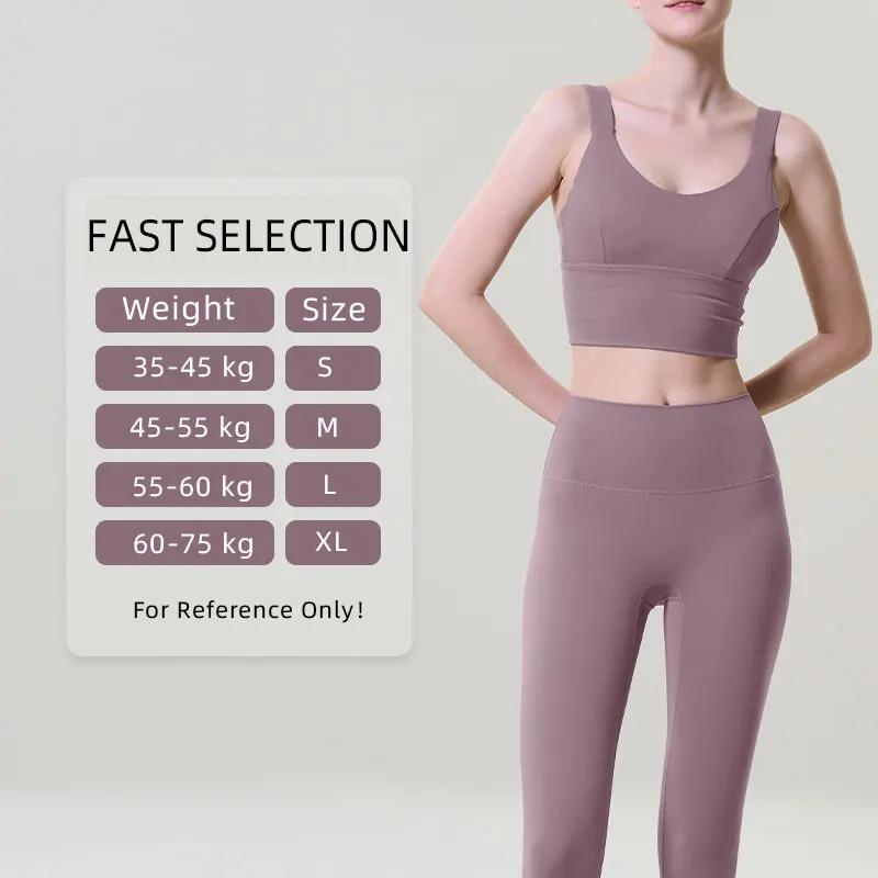 Ensemble de Yoga 2 pièces pour femmes, sport, Fitness, taille haute, pantalon rehausseur de hanches,