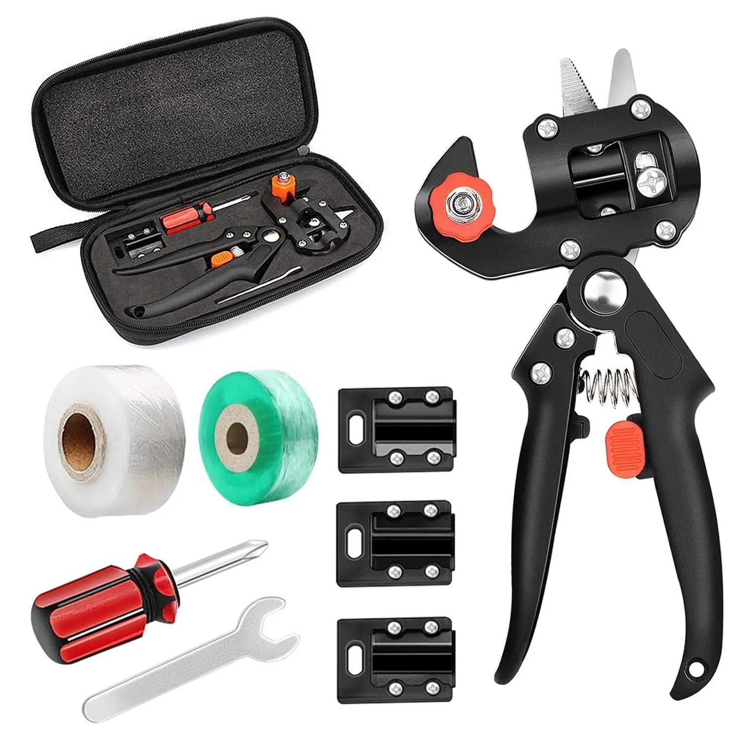 Kit d'outils de greffage de jardin 2 en 1, 2CM / 3CM, Film de greffage, ciseaux de greffage, branche