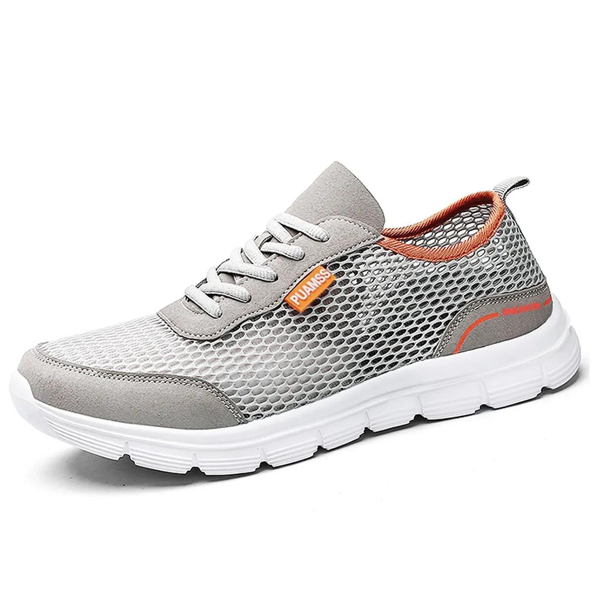 Sneakers de course pour hommes en maille d'été - Baskets légères et respirantes pour sport