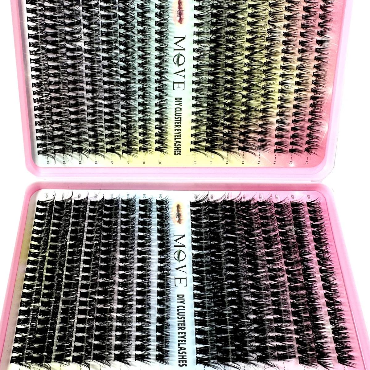 Kit d'Extension de Cils 5D Fluffy Optics, Volume Mixte, Faux Vison, Maquillage, Nouveau, 640