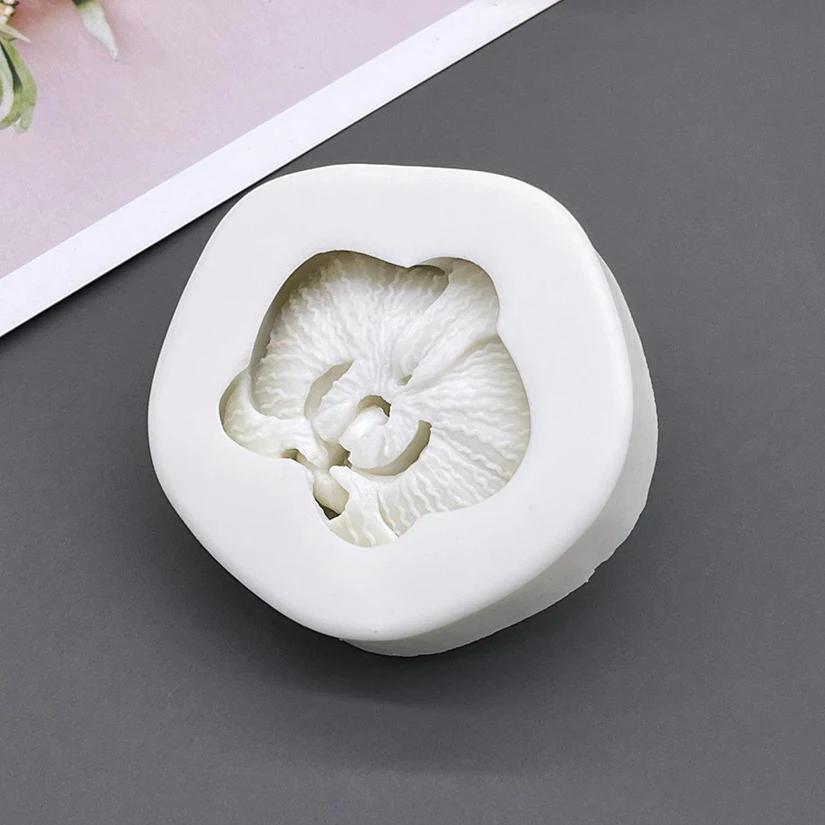 Moule de cuisson de gâteau en Silicone orchidée, Sugarcraft, Cupcake, outils en résine, outils de dé