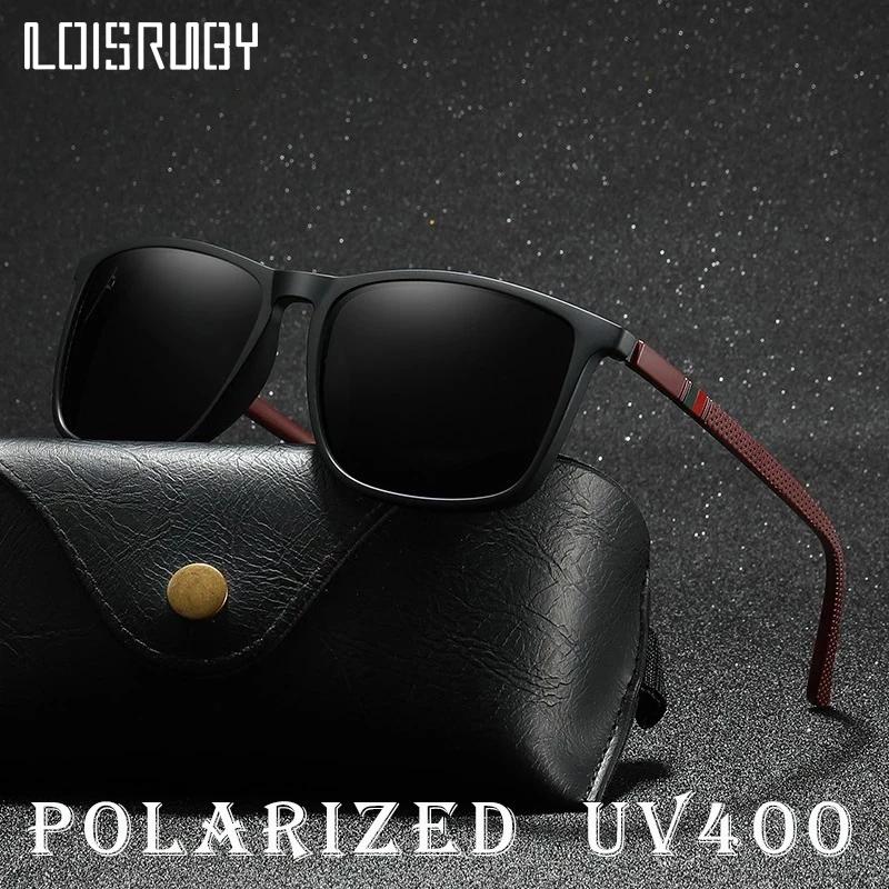 Lunettes de soleil polarisées carrées de luxe pour hommes et femmes, Vintage, à la mode, pour voyage