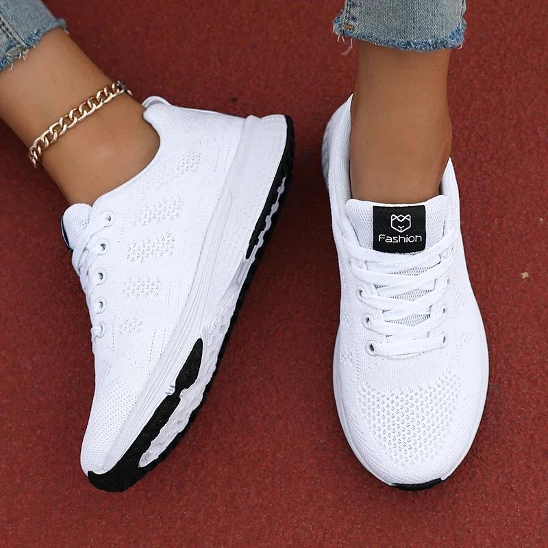 Chaussures de course femmes baskets respirantes luxe - Sport mode été léger basket-ball tennis