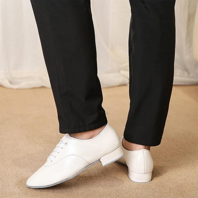 Chaussures de danse latine professionnelles homme - Tango salsa jazz talon 2.5 cm