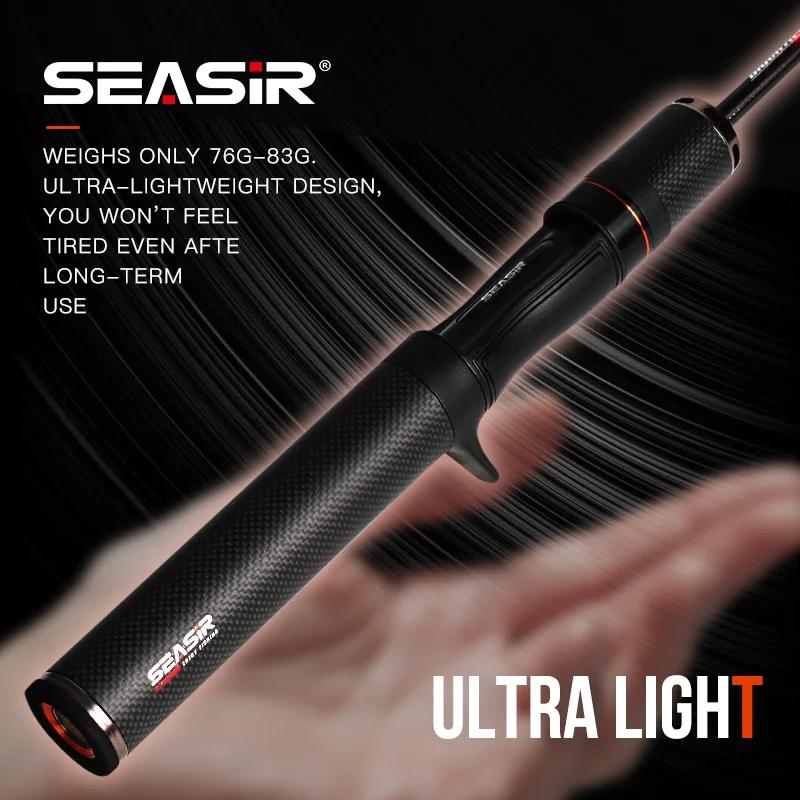 SEASIR canne à pêche flèche noire 4.92FT 76G poids du leurre 0.8-10g UL Fiber de carbone FUJI O anne
