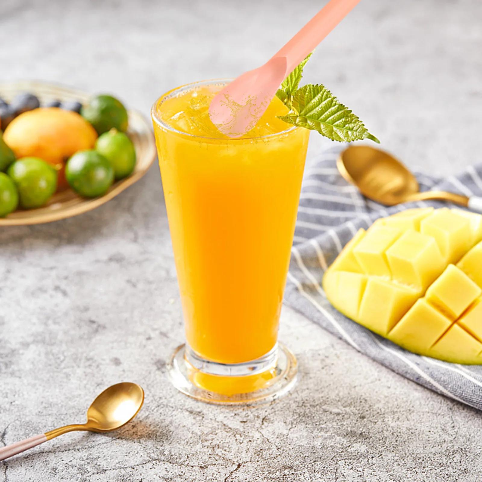 Pailles en Forme de Cuillère pour Boire Milkshake, Fournitures de ixd'Anniversaire, pour Bar, Vente 