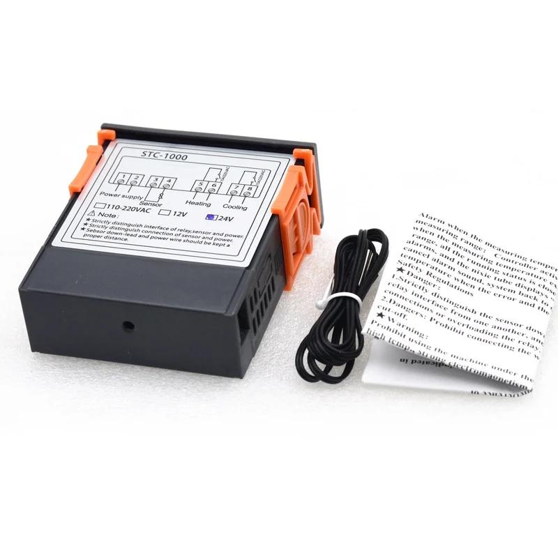 STC 1000 LED thermostat numérique pour incubateur régulateur de température thermostat relais chauff